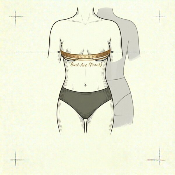 How to measure: Front Bust Arc