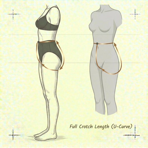 How to measure: Full Crotch Length