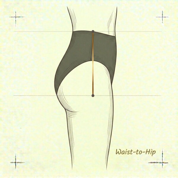 How to measure: Waist to Hip