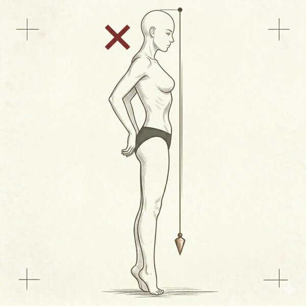 Incorrect posture — leaning forward